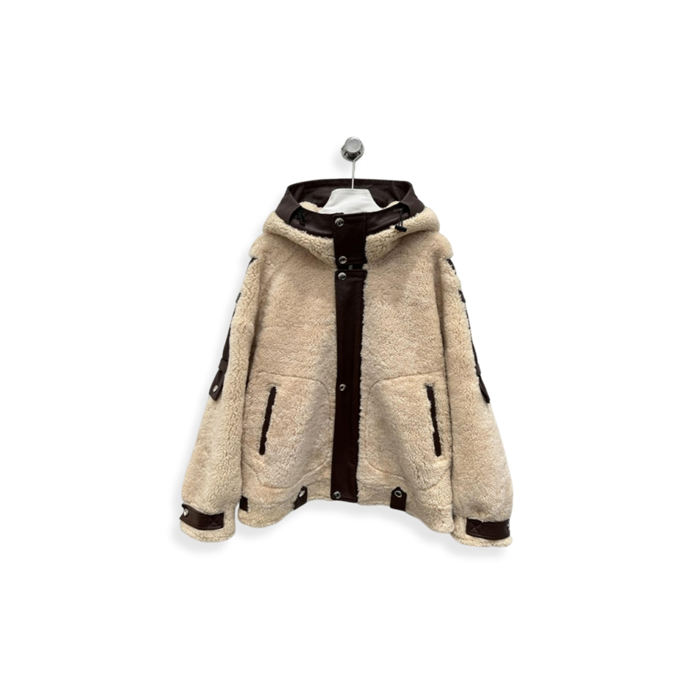 BALENCIAGA HOODED MID-LENGTH COAT 